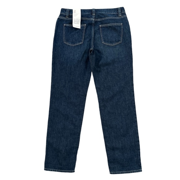 Talbots Denim - Talbots Women's Cotton Boyfriend‎ Straight Leg Jeans Size 8 Petite NEW